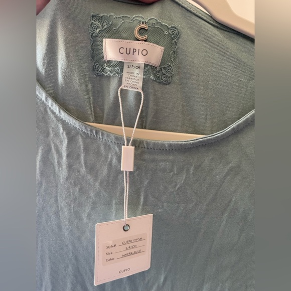 Cupio Sage Green 3/4 Sleeve Dress with Side Knot and Slit - Picture 2 of 4